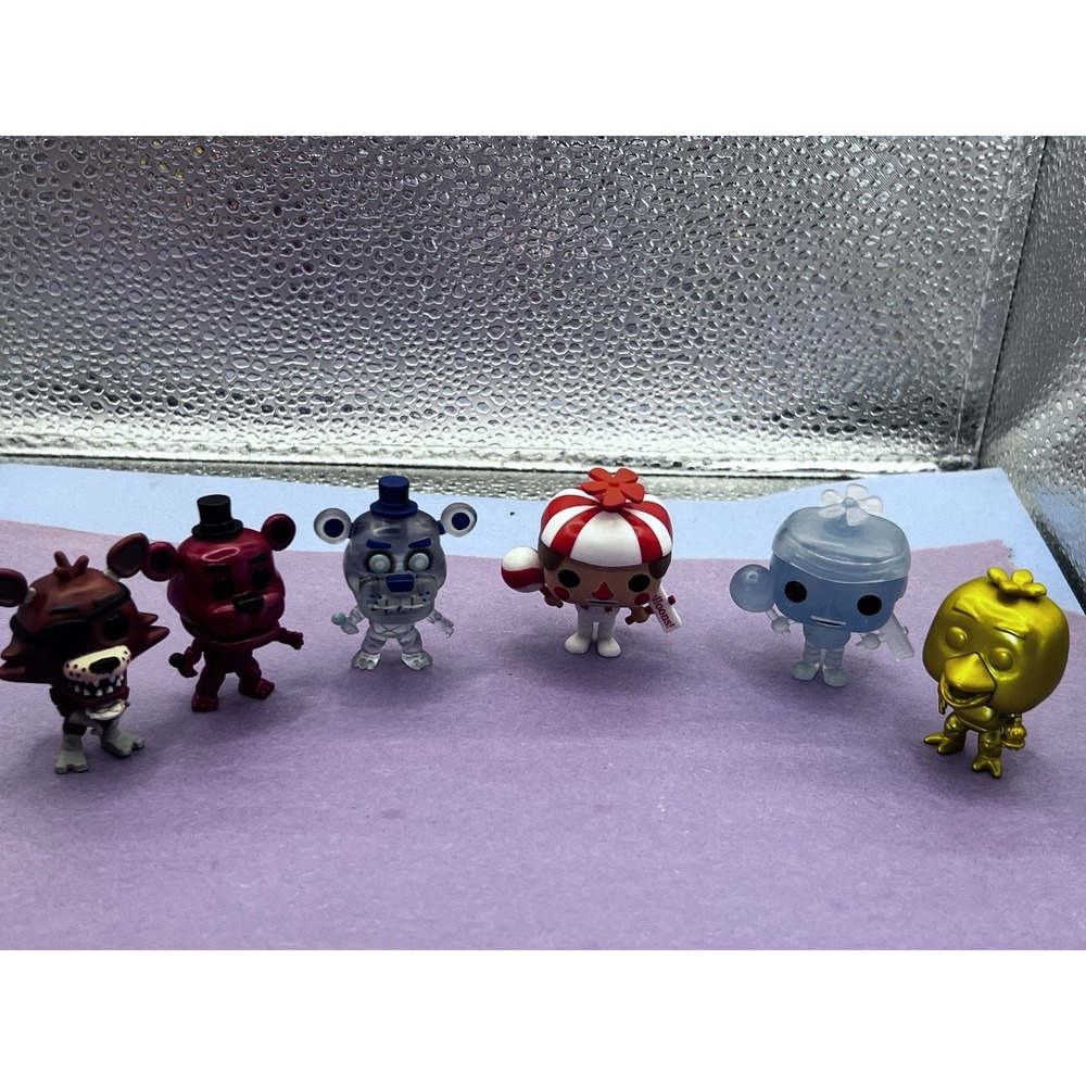 Funko Five Nights at Freddy's FNAF 6 Figures Mini 1.5" Foxy Freddy Golden Chica - Picture 1 of 10